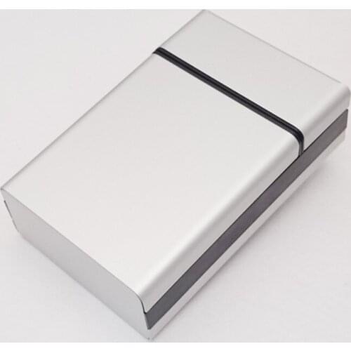 NEW 1PCS Slide Up aluminium alloy cigarette case hold 20pcs Cigarette box /pocket 5 Colors Portable Mens Gadget