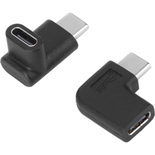 USB 90 Degree Right Angle USB 3.1 Type C Male to Female USB-C Converter Adapter for Samsung Smart Phone