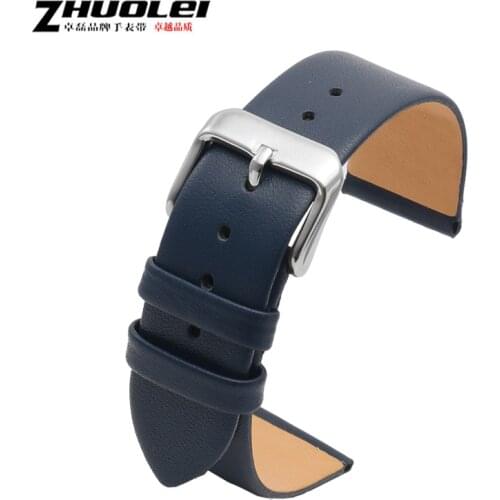 Ultra-thin soft genuine leather watchband for brand watches band 12 14 15 16 17 18 19 20mm watch strap