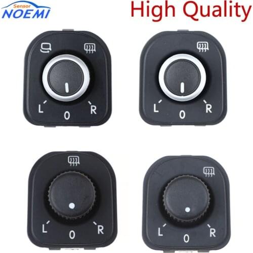 YAOPEI Black Chrome Mirror Adjust Knob Switch For VW J-etta Golf G-TI MK5 1K0959565F 1K0959565K 5ND959565A 5K0959565 5ND959565B