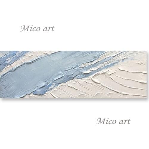 Modern Art Painting Abstract Light Color Heavily Thick Acrylic Canvas Paintings Dropship Wall Hanging Canvas Art For Hotel Decor