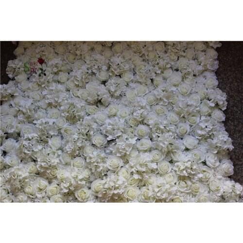 SPR Free Shipping 10pcs/lot Artificial silk rose flower wall with green peony wedding backdrop arch flower table decoration