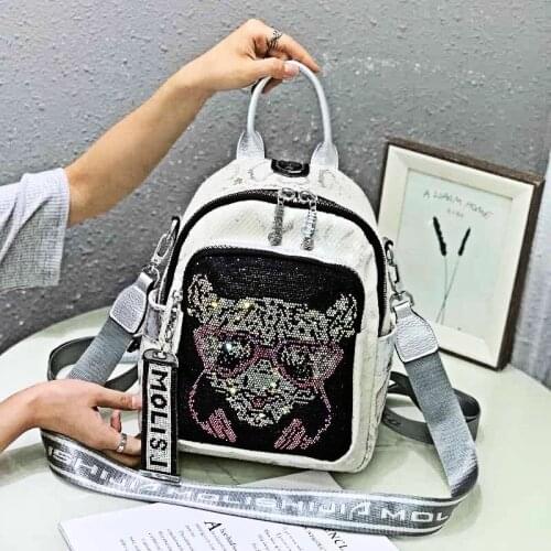 Womens Backpack Fashion School Bag Shoulder Animal Prints Sac De Luxe Femme Cartoon Pattern Travel Sac A Dos