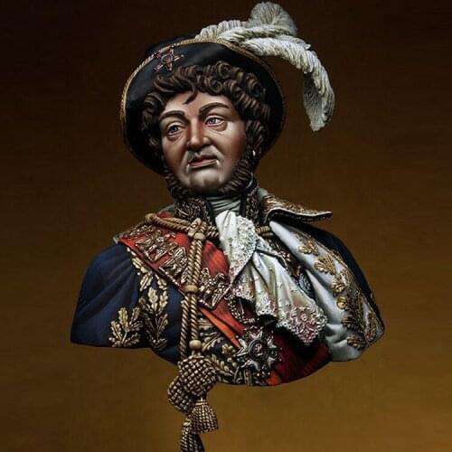 1/9 resin bust model movie history role J. Murat cavalry officer GK white model hand X93