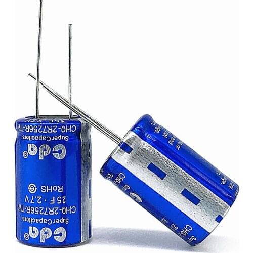 1pcs 2.7V 25F CHQ-2R56R-TW high current power supply 2.7V25F