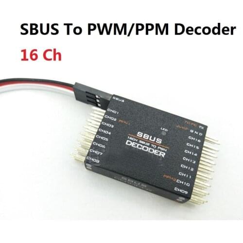 DIY SBUS To PWM/PPM Decoder 16 Channel Converter Receiver Signal Transverter For Futaba Frsky Orange