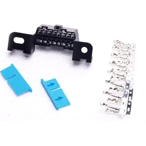 16pin obd2 connector OBD2 OBD 2 16Pin Female angle Connector OBD Female Wire Sockets Connector obd ii adapter Diagnostic Tools