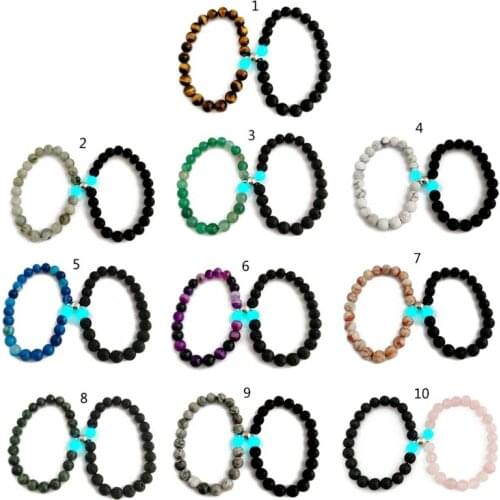 Magnetic Couples Bracelets Luminous Connecting Mutual Attraction Relationship Matching Bracelet for Couples Friendship
