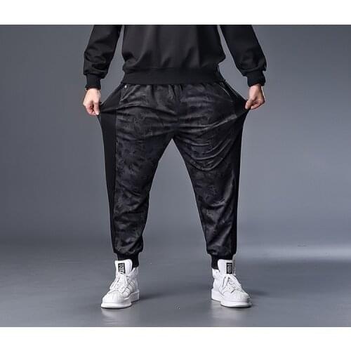 Plus 7XL 6XL 5XL XXXXL Patchwork Joggers Harem Pants Men 2019 Harajuku Hip Hop Casual Male Trousers Elastic Streetwear Pants