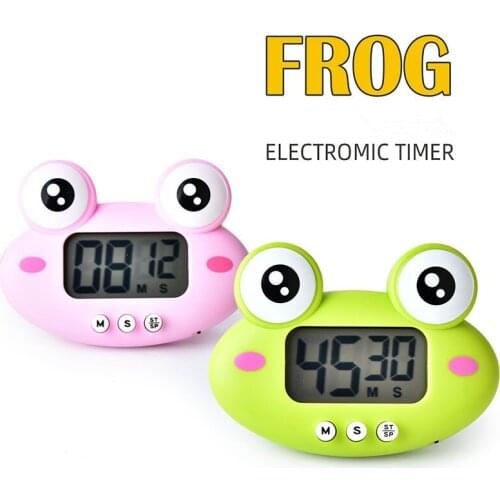 Frog Cow Digital Timer for Kitchen Cooking Shower Study Stopwatch Counter Alarm Clock Manual Electronic Countdown Decoracion