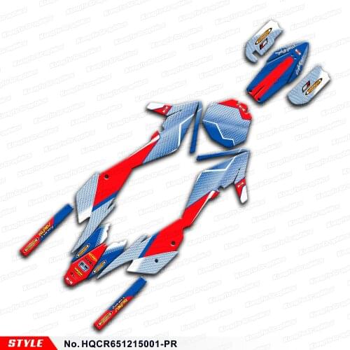 Aftermarket Motocross Stickers Kids Dirt Bike Decals Graphics for CR65 2012 2013 2014 2015, Style No.HQCR651215001-PR