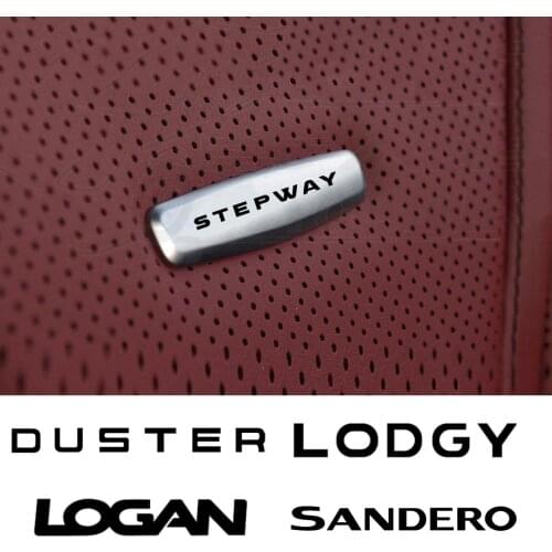 Car Chair Seat Sticker Front Seat Tuning Badges Metal for Dacia Duster Stepway Logan Sandero LODGY 2 Dokker car Accessories