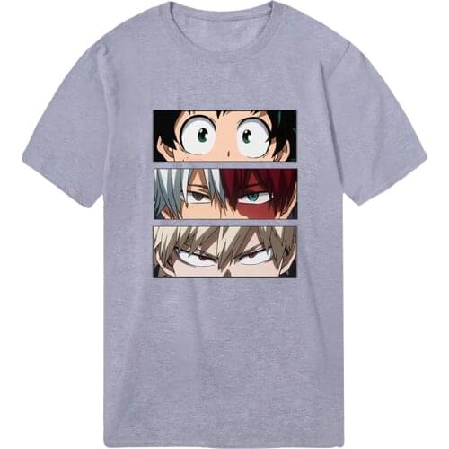 My Hero Academy Casual Tops Tees Male Summer Streetwear Mens T Shirts Print 2020 Tshirts Military Outdoor Loose Homme Camiaetas