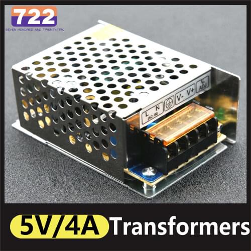 Switching Power Supply Lighting Transformers AC 110V 220V To DC 5V 4A Power Supply Source Adapter For CCTV