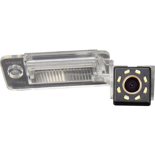 Misayaee Car Rear View Reverse Parking Camera Golden 8 Led for Audi A3 8P 8V S3 A4 B6 B7 B8 S4 A6 C6 S6 RS6 A8 RS4 TT 8N Q3 Q5