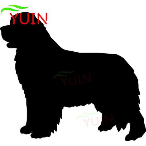 Newfoundland Dog Lovely Fashion Styling Car Sticker Auto Accessories PVC Bumper Decoration Cover Scratch Waterproof Decal