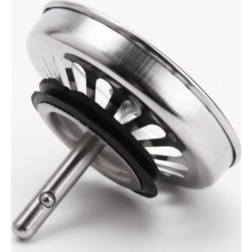 Kitchen Sink Strainer Stopper Stainless Steel Waste Plug Sink Filter Bathroom Hair Catcher Drains Strainers Kitchen Accessories