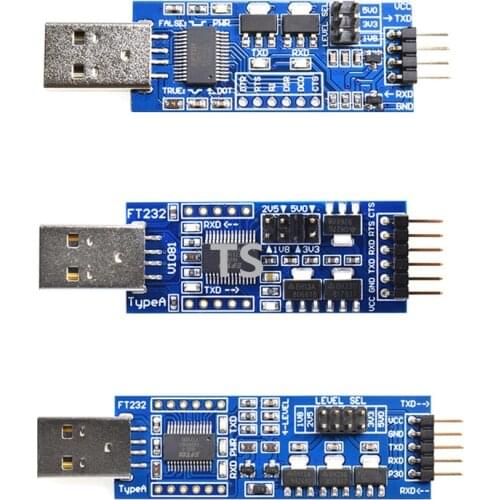 USB to TTL 1.8V/3.3V/5V USB to UART1.8V USB to serial port FT232 upgrade flash FT232 CP2102 CH340