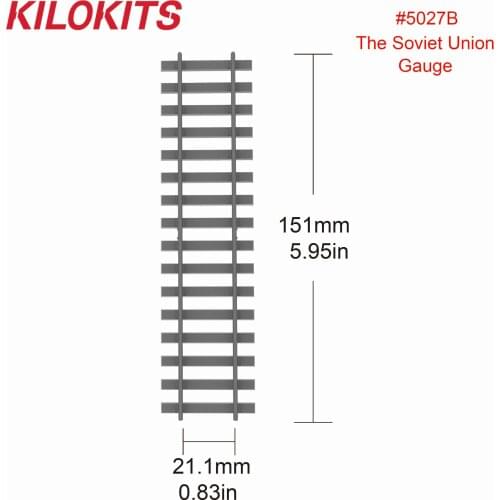 1/72 Military Plastic Railway Tracks The Soviet Union Gauge Unpainted Railroad Layout Dioramas Model Building Accessories Kits