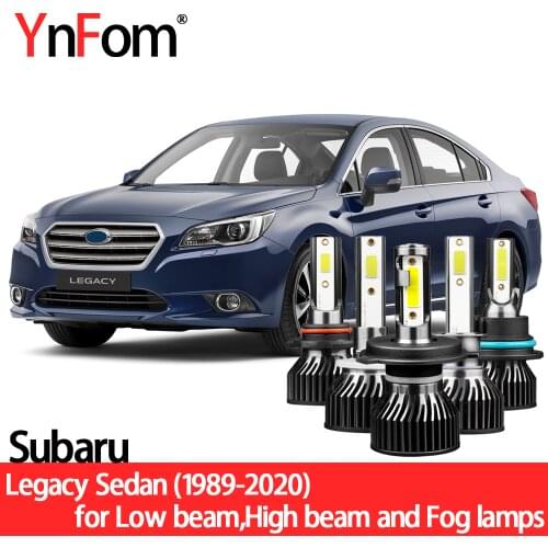 YNFOM LED headlights kit for Subaru Legacy Liberty B4 RS30 STi S401 89-20 low/high/fog lamp,car accessories,car headlight bulbs
