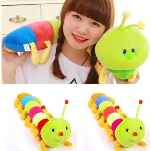 1 Piece 50CM Colorful Caterpillars Millennium Bug Doll Plush Toys Baby Kids Large Caterpillar Hold Pillow Doll 88 YH-17