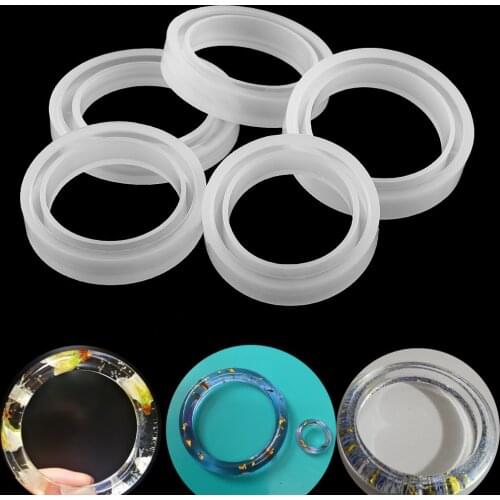 1pcs Clear Silicone Resin Bracelet Bangle Epoxy Molds Casting UV Resin Mold Tools For DIY Jewelry Making Findings Accessories