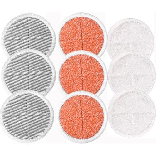 10 Packs Heavy Scrub Mop Pads Replacement For Bissell Spinwave 2039A 2124 Hard Floor Mop Cloths Household Home Cleaning Pad Kit