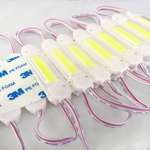 100pcs LED COB injection lens module waterproof DC12V 2w cob led module for led advertising signs backlight high brightness