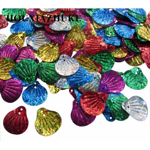 20 mm popular shell shaped sequins 1000 pcs per lot for sewing garment decoration
