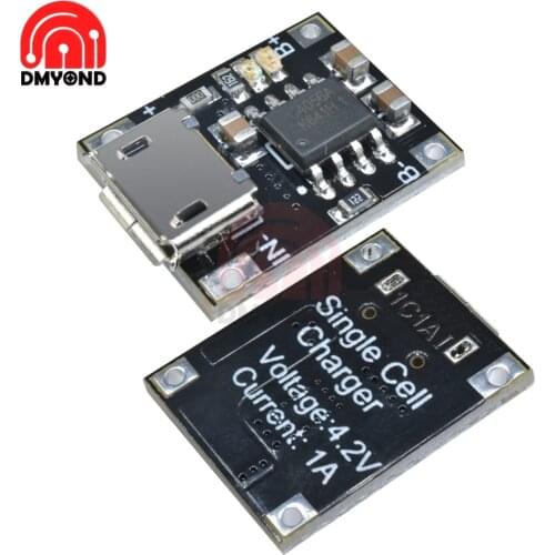 4.2V 5V-6V Replace TP4056 Charging Board 5V 1A Lithium Battery Charging Charger Module Power Supply Board with Micro USB