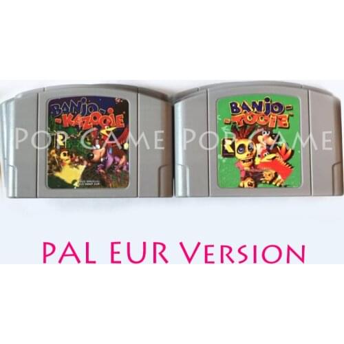 64 bit PAL Version Card for Banjo-Kazooie Banjo-Tooie GoldenEye 007 Star Wars DK English Language