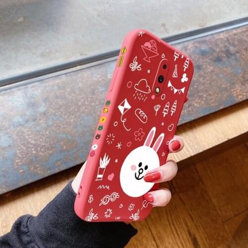 For Oneplus 5 5T 6 6T 7 7 Pro 7T 7T Pro Cartoon animal case anti falling protective sleeve
