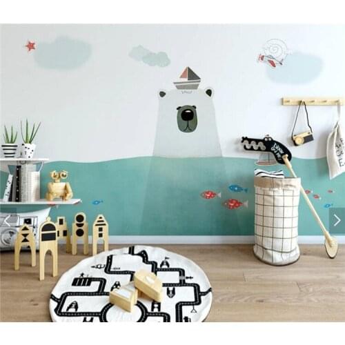 Kids Bedroom Home Wall Decor Wallpaper Mural Large Size Wall Paper Children Room Custom Size Landscape creative 3d wallpaper