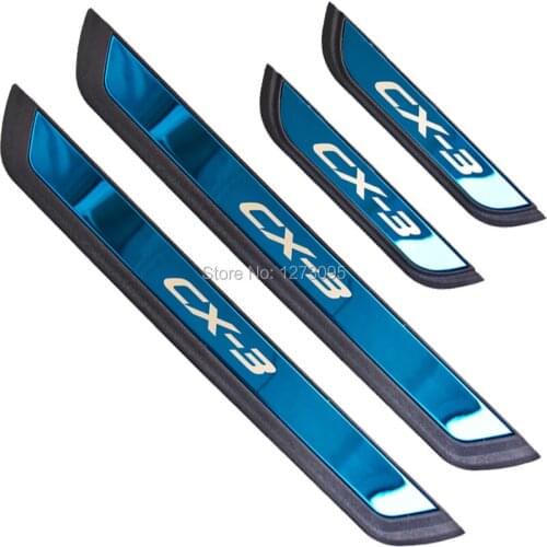 For Mazda CX-3 CX3 2015-2018 2019 2020 Accessories Stainless Door Sill Scuff Kick Plate Protectors Trim Cover Pedal Car Styling