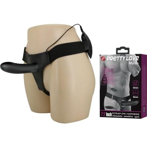 7.2" Strap on dildo vibrator for men erection aids Sex Toys for couple Strapon vibrating Penis Sleeve