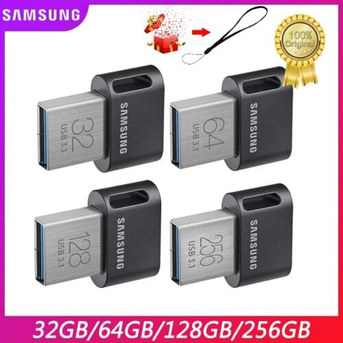 SAMSUNG USB 3.1 Flash Drive FIT Plus 32GB 64GB Pen Drive Tiny Memory Stick Storage Device 128GB 256G U Disk Mini Flash drive
