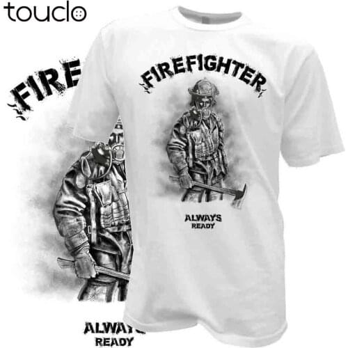New Men Summer Style T-Shirt Firefighter Cult Shirt Fireman Firefighter Rescue Service Funny Tee Shirt Ideas