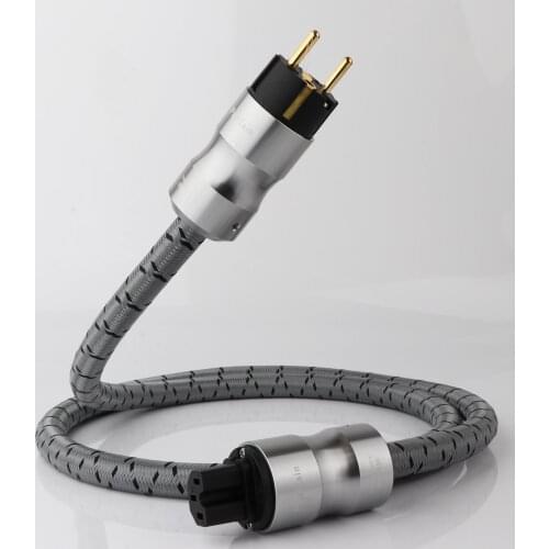 Hi-End Preffair HiFi audio gold plated plugs EU US version AC power cord Power cable