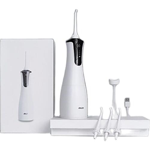 Electric Oral Irrigator 4 Modes USB Rechargeable Water Flosser Portable Dental Jet 300ml Teeth Cleaner