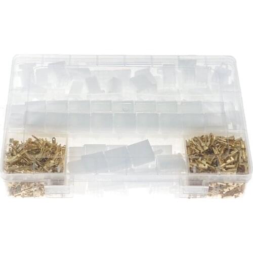 580pcs 50 sets of car and motorcycle 2.8mm 2 3 4 6 9 pinhole terminal connector mixed box