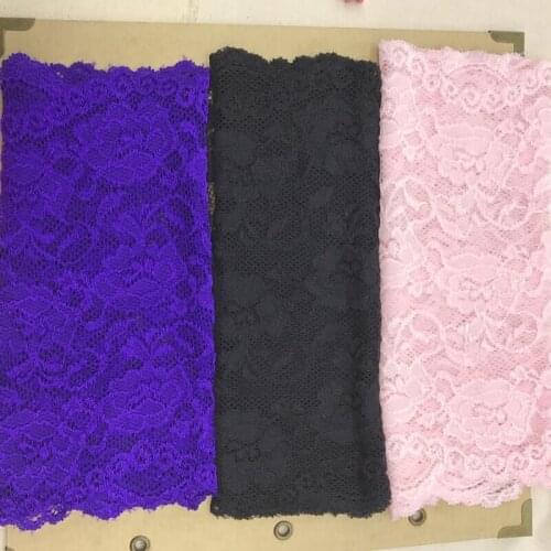 Beautiful Lace Stretch Elastic Trim Ribbon Fabric DIY Crafts Sewing Supplies Decoration Accessor wide:19.5-22cm