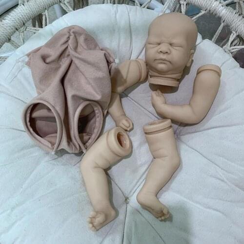 NPK 17inch Reborn Doll Kit Kovu Premie Size Sleeping Unifinished Blank Baby Dolls Parts X0O7