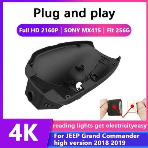 Easy Installation Car DVR Wifi Dash Camera Video Recorder camera For JEEP Grand Commander high version 2018 2019 Full HD 2160P