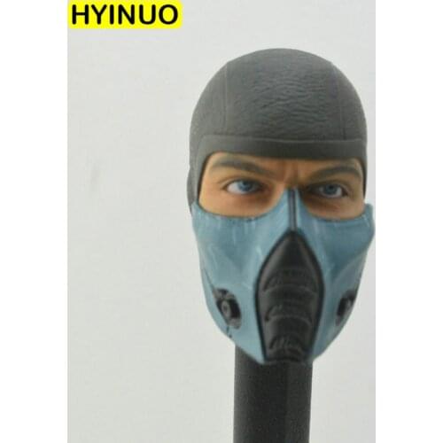 1/6 Scale Mask Removable Mysterious Ninja Death Stare Edition Head Sculpt Headplay for 12" Action Figure Body Accessories