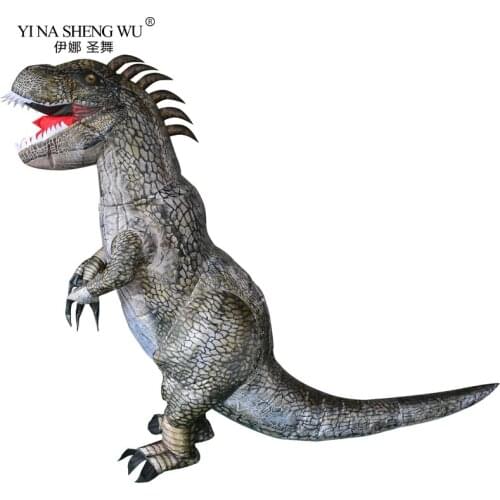 Adults New Dinosaur Inflatable Costume Show Costume T-Rex Halloween Fancy Dress Props Party Toys Wear Clothing For Women Men