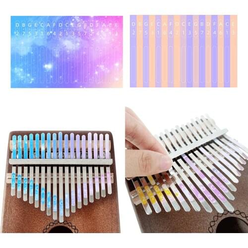 2pcs Kalimba Scale Note Key Sticker Music Accs for Learner Musical Gift
