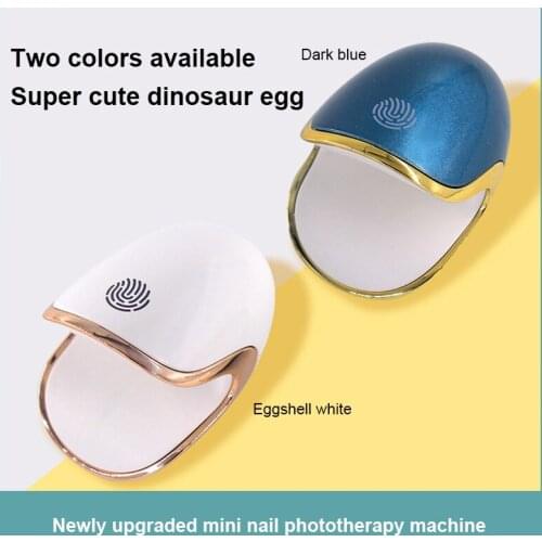 New 6w Super Cute Dinosaur Egg Nail Lamp Led Phototherapy Lamp Mini Portable Not Black Hand Quick-drying Phototherapy Machine