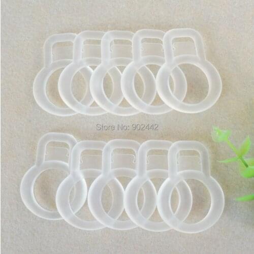 New Design 500pcs/Lot EVA Soft Clear Pacifier Holder Rings for Baby 100% Food Grade