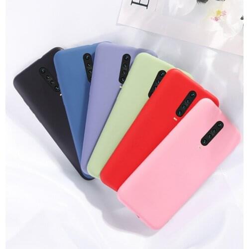 Skin-friendly Case For Xiaomi Poco X2 Liquid Silicone Cases For Xiaomi Poco X2 Slim Soft TPU Microfiber Cover Capas Pocophone X2