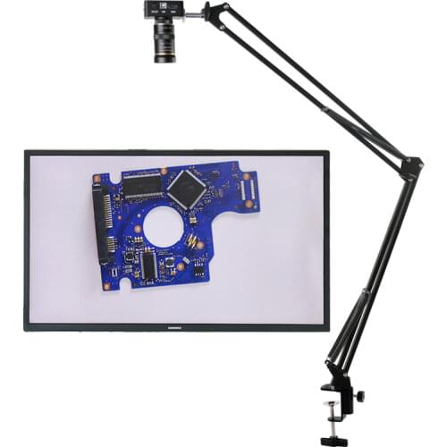 48MP 1080P 2K HDMI USB Industrial Video Microscope Camera Big Visual Field Manual IRIS 8-50mm Zoom Lens For PCB Soldering Repair